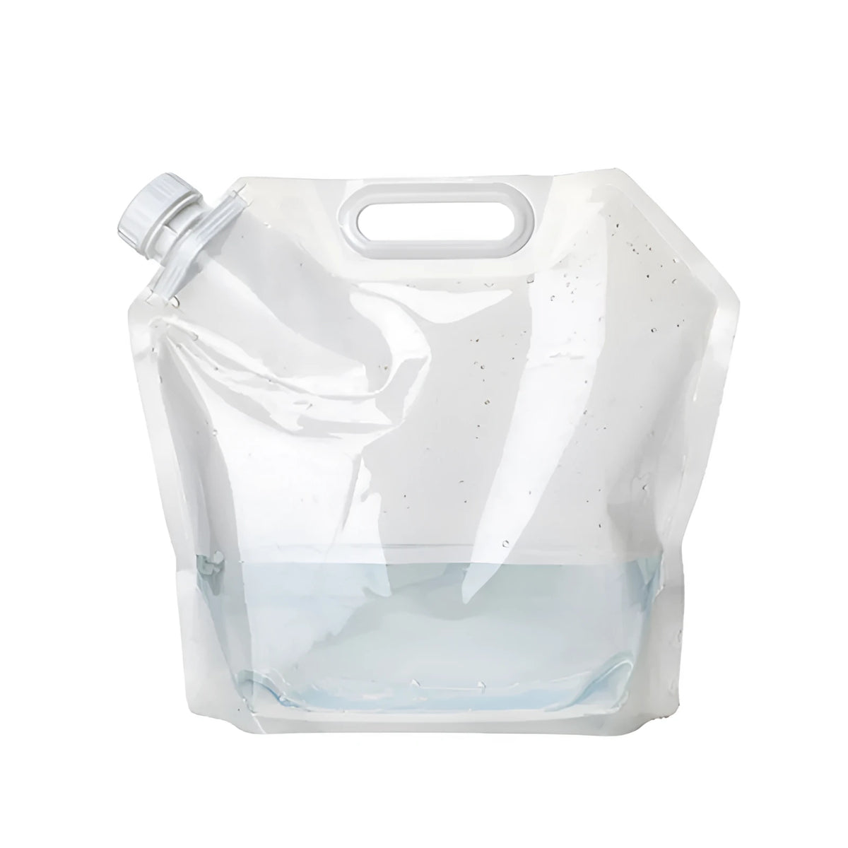Folding water bag, transparent plastic, 5L 10L 15L capacity, double layer 40 silk, portable camping storage