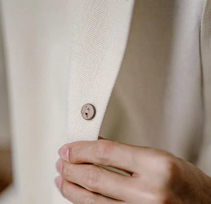 Men's light apricot Cuban collar shirt with bamboo and floral plant pattern
