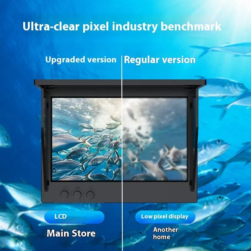 Fish finder underwater camera with 4.3-inch screen and temperature sensor