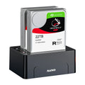 Hard disk dock dual-disk 2.5 3.5-inch SATA copier clone machine ABS plastic 152x109x62mm