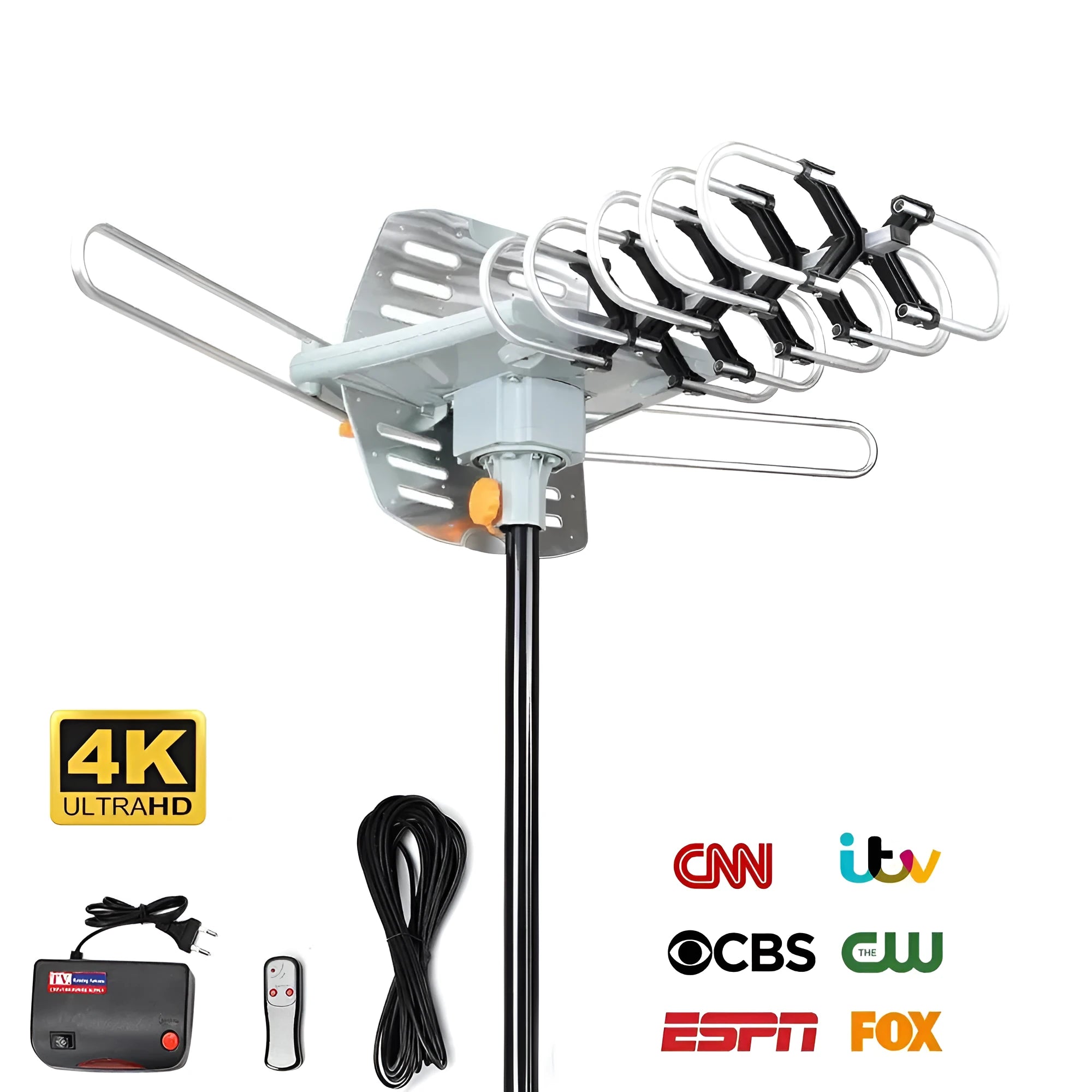 GR-1002 rotatable outdoor television antenna with adjustable direction for digital TV reception