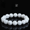 Women's crystal bracelet with geometric design featuring blizzard snowflake beads and traditional Ruyi Xiangyun motifs