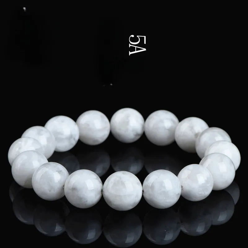 Women's crystal bracelet with geometric design featuring blizzard snowflake beads and traditional Ruyi Xiangyun motifs