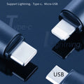 Black capsule infrared remote control adapter for smartphones with three interface options