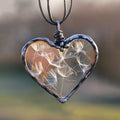 Creative dandelion love wish necklace with diamond processed 4cm pendant and 40cm chain cartoon style