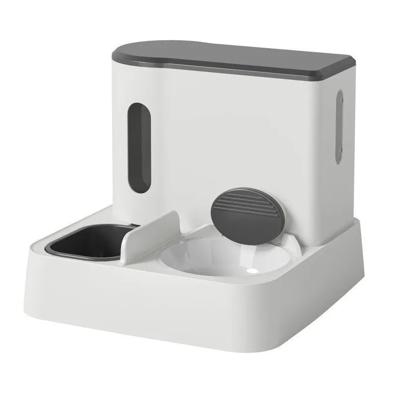 Cat automatic pet feeder with integrated water dispenser in multiple colour options