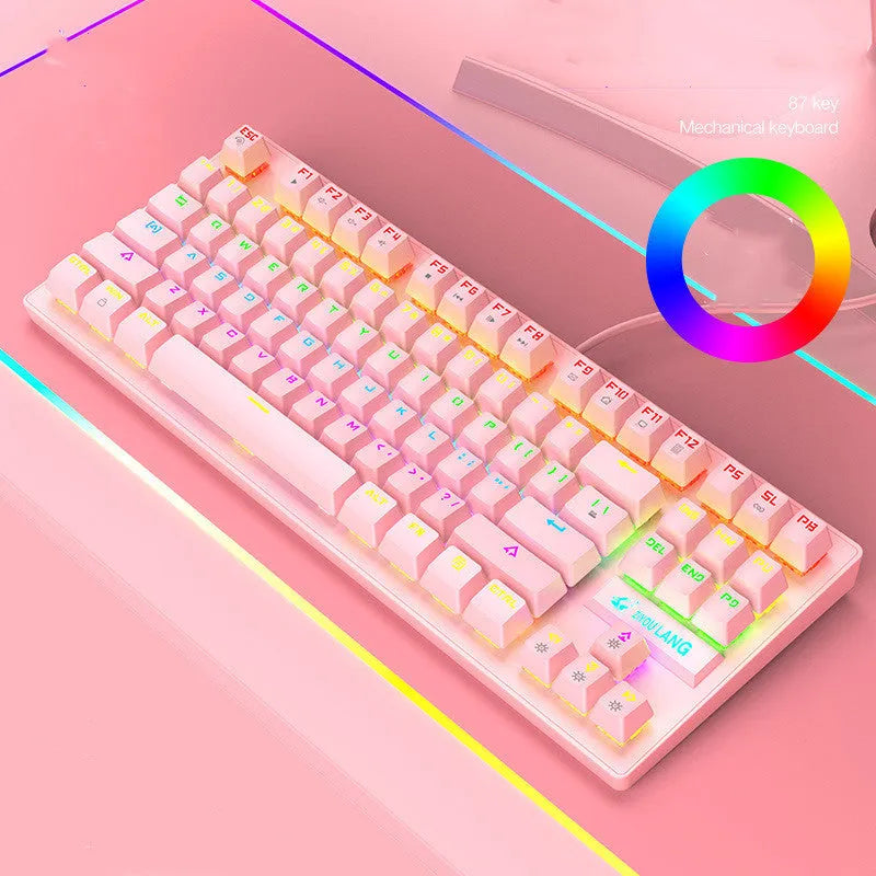 Mechanical gaming keyboard in multiple colours with British layout option