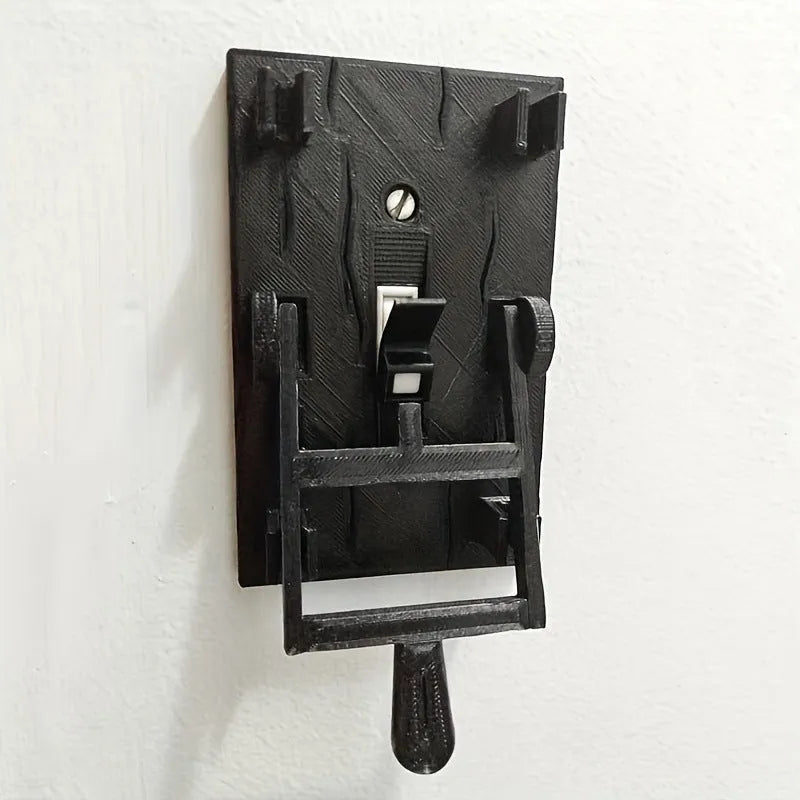 Retro decorative mechanical light switch with creative plate design for holiday decorations