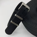 Nylon integrated watch strap in Army Green colour showing 20mm width