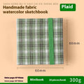 Feiluniao fabric watercolour notebook showing floral and animal cover designs in 185mm length