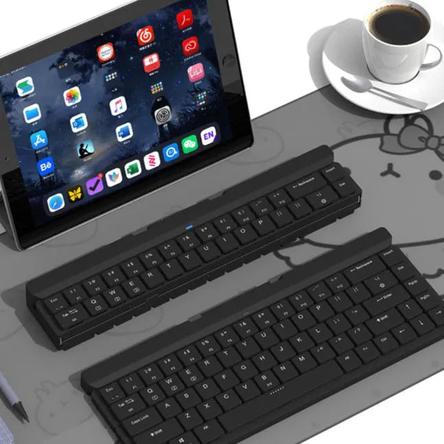 RK925 Bluetooth mechanical keyboard with low axis, black casing, for computer tablet and phone use