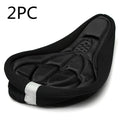 3D breathable bicycle seat cover with GEL silicone layer, 28cm x 17cm x 2cm, in black, red, blue or orange