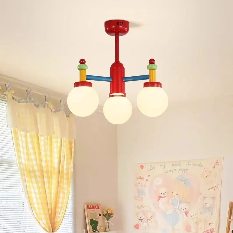 Mid-ancient colour chandelier or ceiling light, full spectrum, 220V, 3 or 5 head, for living room and bedroom