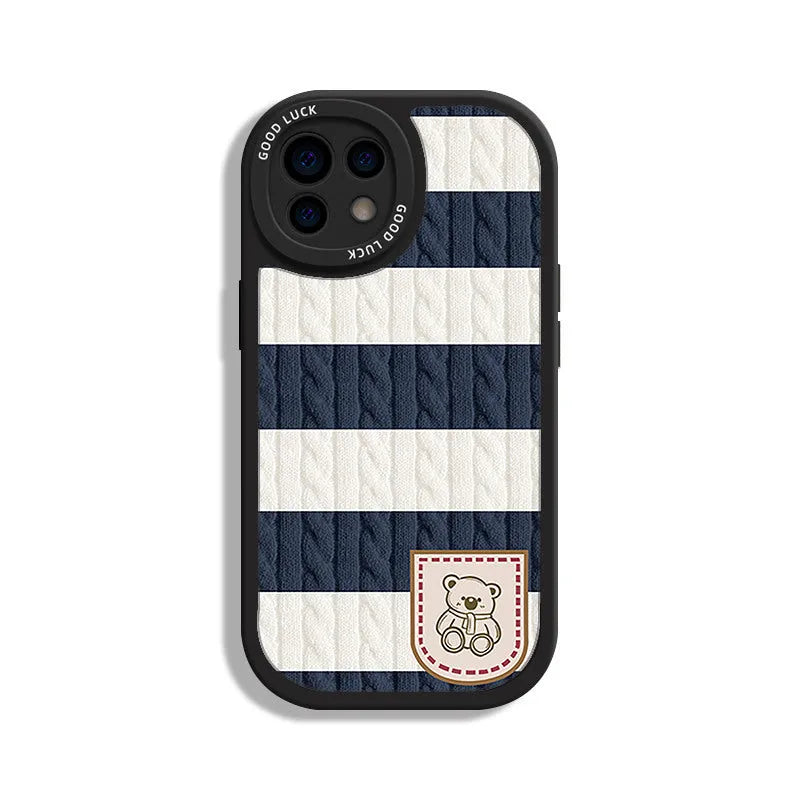 Xiaopandun all-inclusive TPU mobile phone case for iPhone XR in Bears Pocket Black