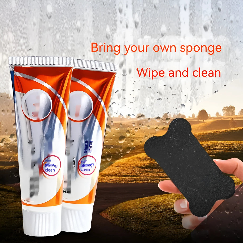 White 65ml car windshield cleaning paste bottle for descaling and oil stain removal