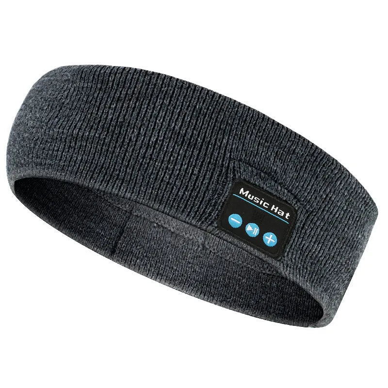 Bluetooth 5.4 headband with removable washable sweatband in black, dark grey and grey-white colour options