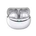 Intelligent active noise reduction wireless Bluetooth headset in black with charging case and Type-C port