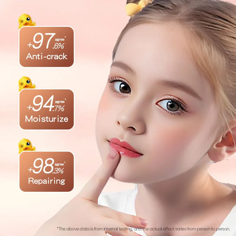 Anti-chapped moisturising lipstick tube with SPF protection in natural ingredient variants