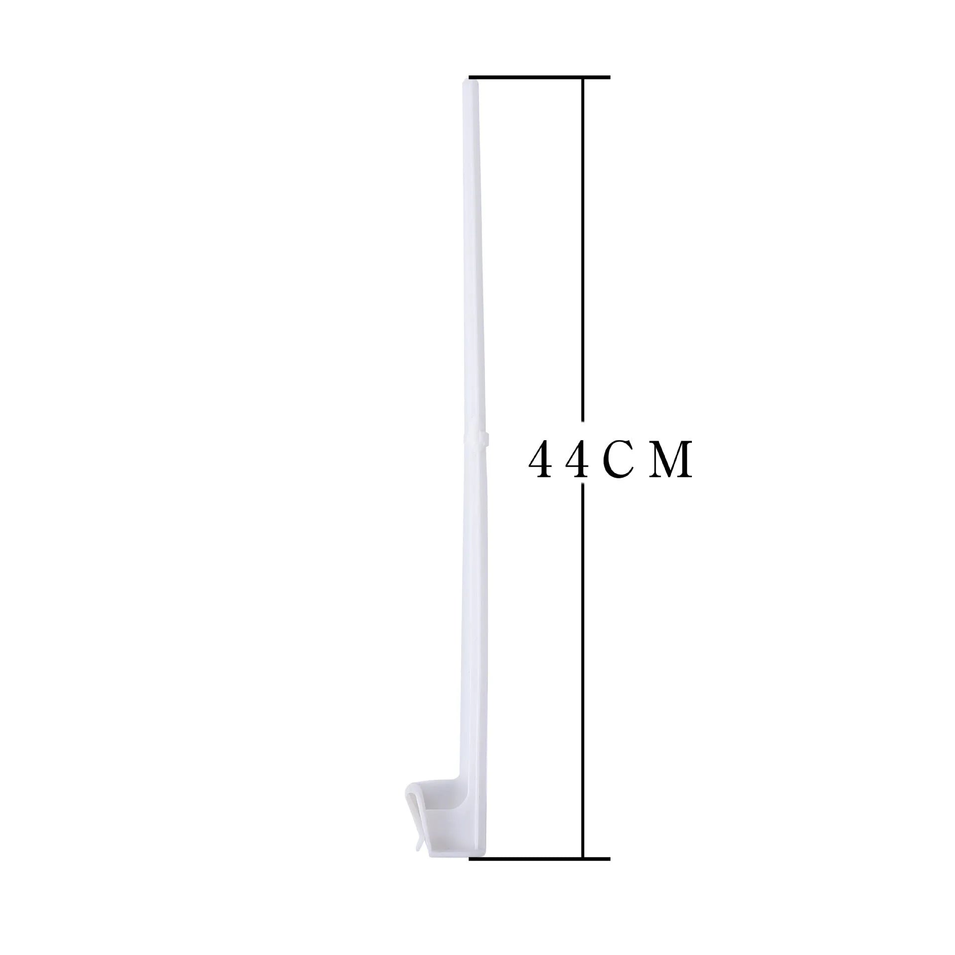 White PP plastic car window flag pole holder set with 10 poles for vehicle decoration