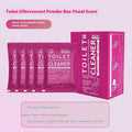 Toilet bubble powder descaler in blue ocean or pink floral fragrance, in 240g bag or 5x40g box.