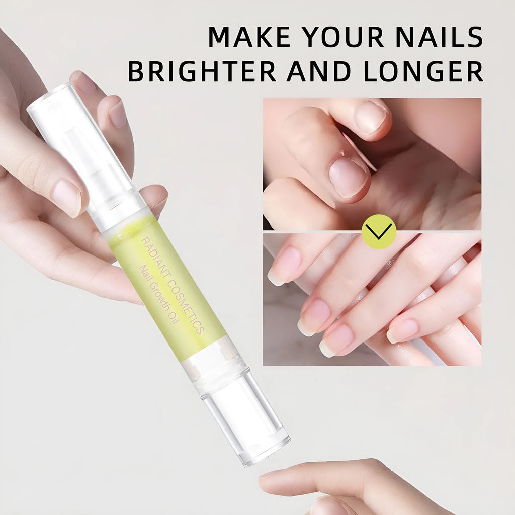 3ml bottle of nail growth care oil with wash-free formula for moisture promotion