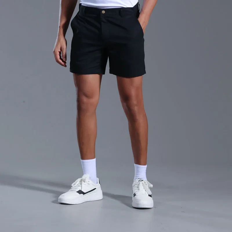 Men's loose plus size linen blend casual shorts, mid waist, short length, solid colour, sizes M-3XL