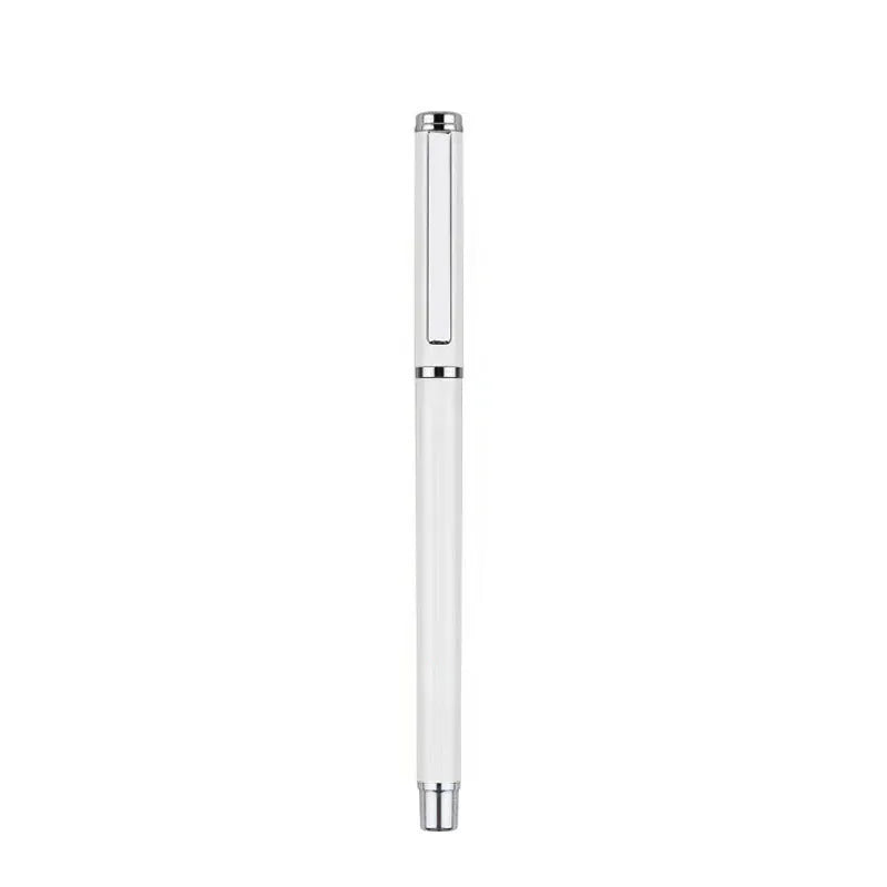 1201 metal gel ink pen with 0.5mm tip and black refill, 140mm length