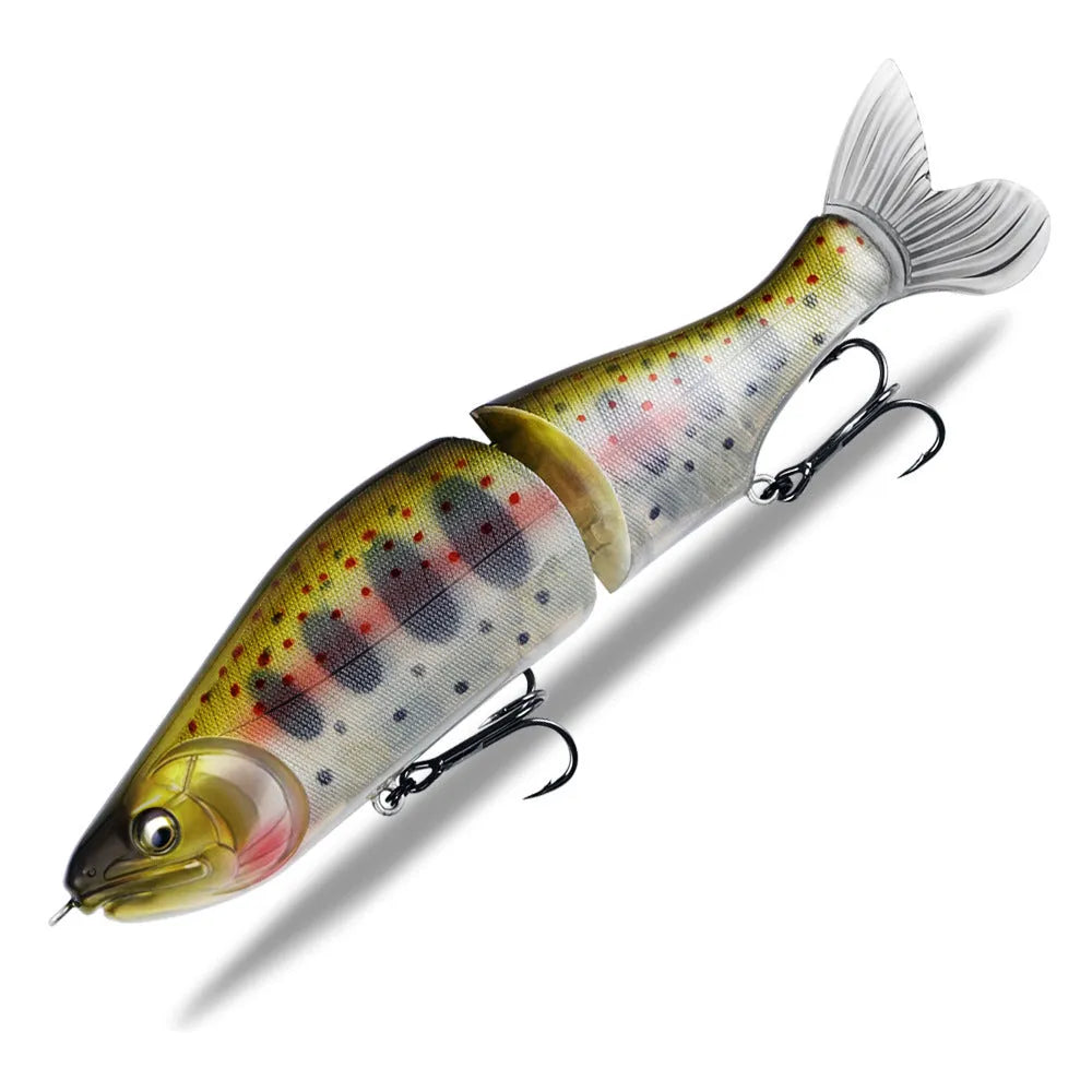 185mm plastic fishing lure for bass with swimming action and multiple colour options