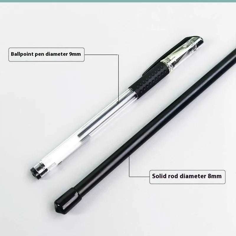 A 10cm long solid resin pointer for fabric marking with measuring tape and tailor's chalk.