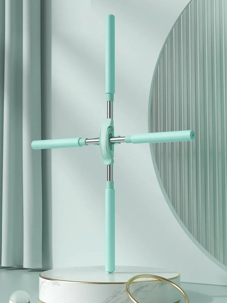 Yoga shoulder cross correction back stick adjustable 54-86 cm in blue, green, and pink