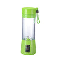 Portable electric juicer cup 380ml food grade PC body USB rechargeable in Blue Green Pink or Purple