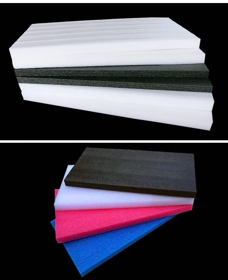 White high-density pearl cotton foam board panel measuring 200cm by 100cm.
