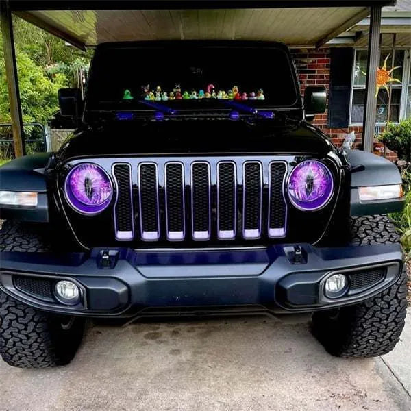 Beast Eye headlight decal sticker PVC 20x20cm monster eye lamp car decoration