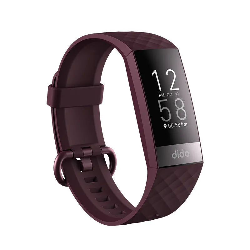 Y6 Black smart health monitoring bracelet with 1.1-inch display showing ECG and health metrics