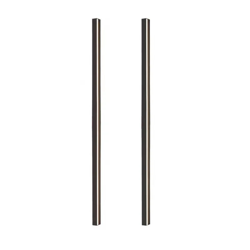 80cm black aluminium LED wall lamp with PC shade and three-colour touch switching
