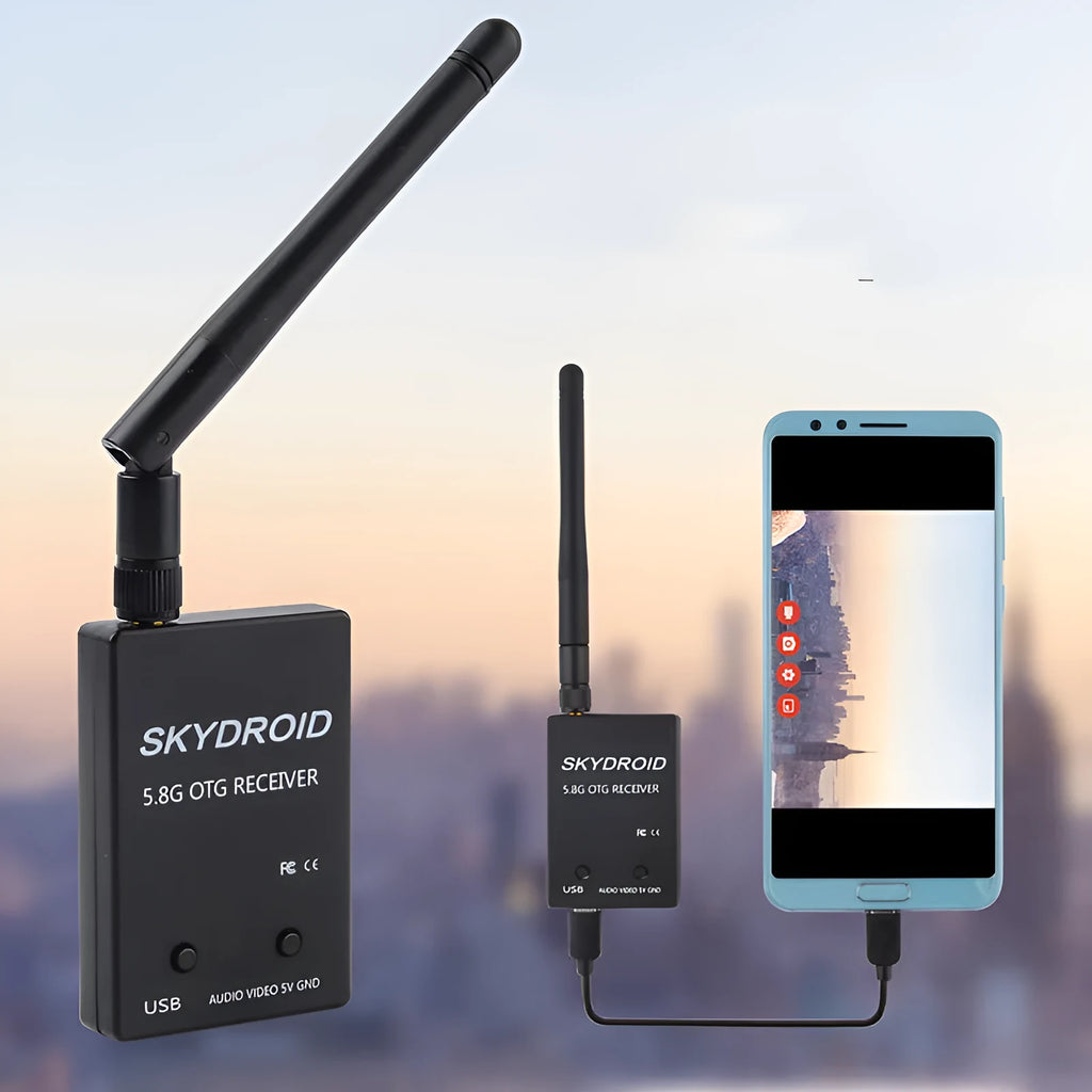 UAV video capture system with 5.8G transmission for drone FPV streaming to mobile devices