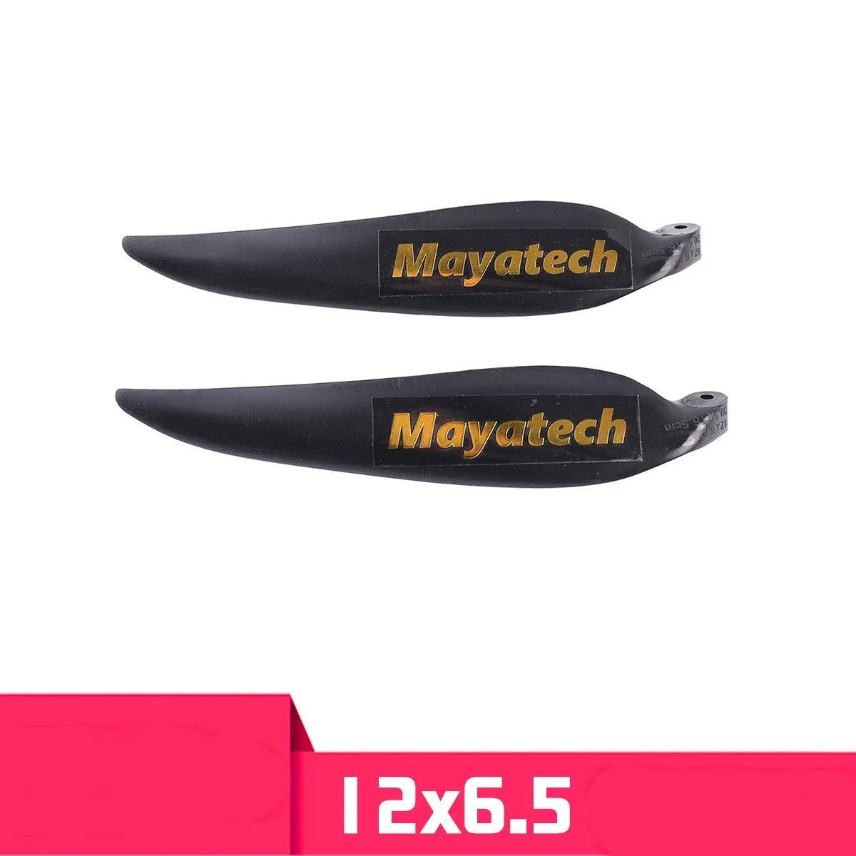 Black PE plastic folding paddle fitting measuring 12x6.5cm for model suspension systems