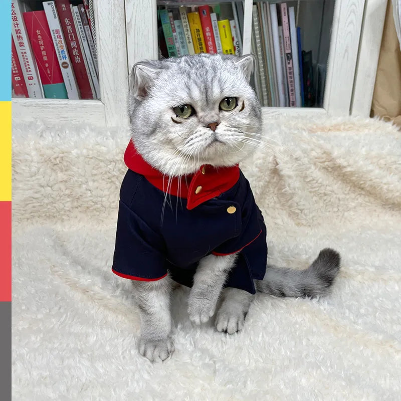 Pet hoodie photo prop in Tiger Staff Yuren colour for cats and dogs
