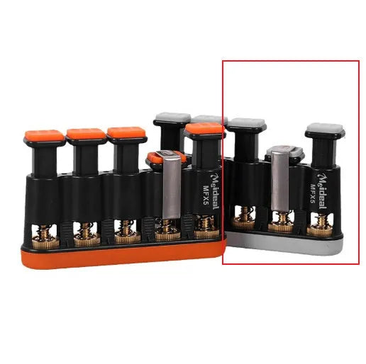 Grey or orange non-slip silicone climbing fingerboard trainer for hand muscle development