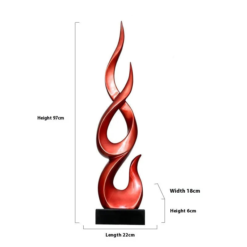 Festival high-rise decoration craft in plastic resin with modern simple style