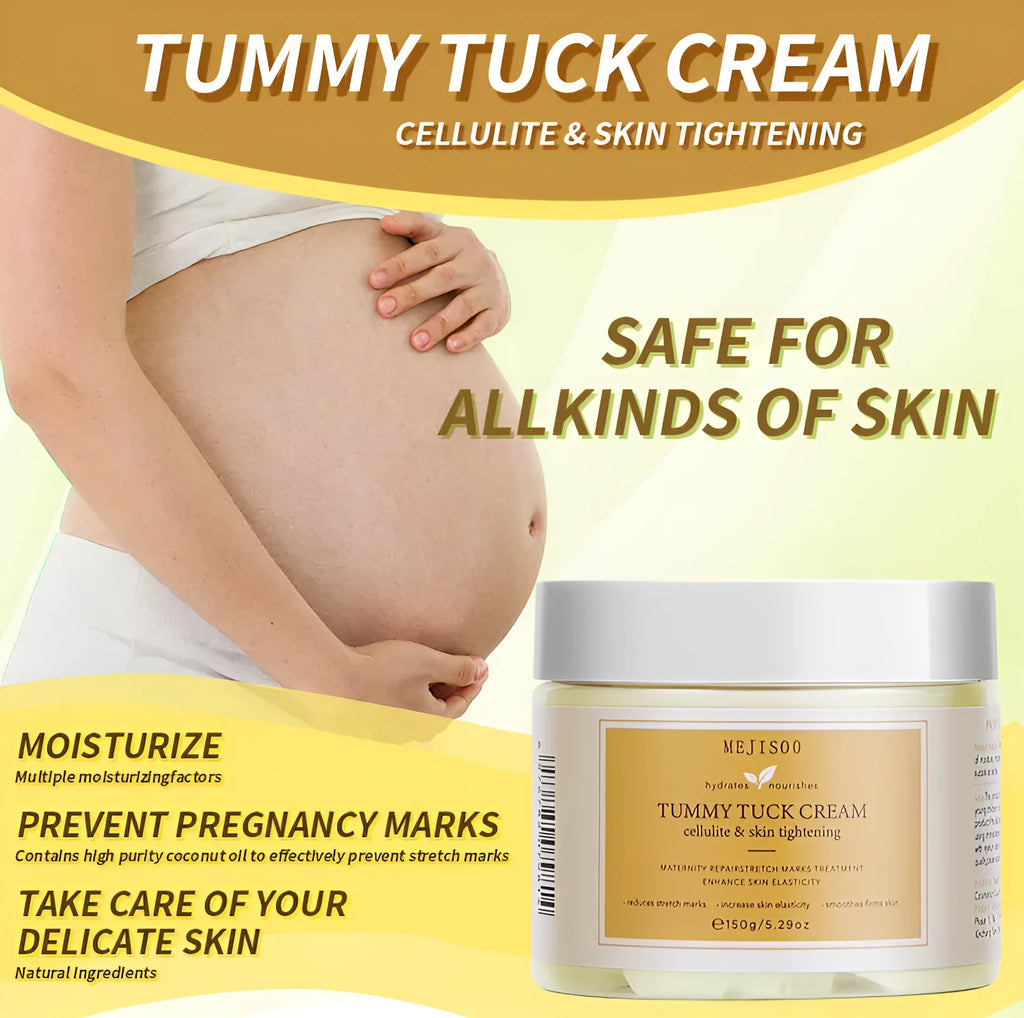 Coconut oil body cream 150g for abdominal recovery and fine line care, suitable for all skin types