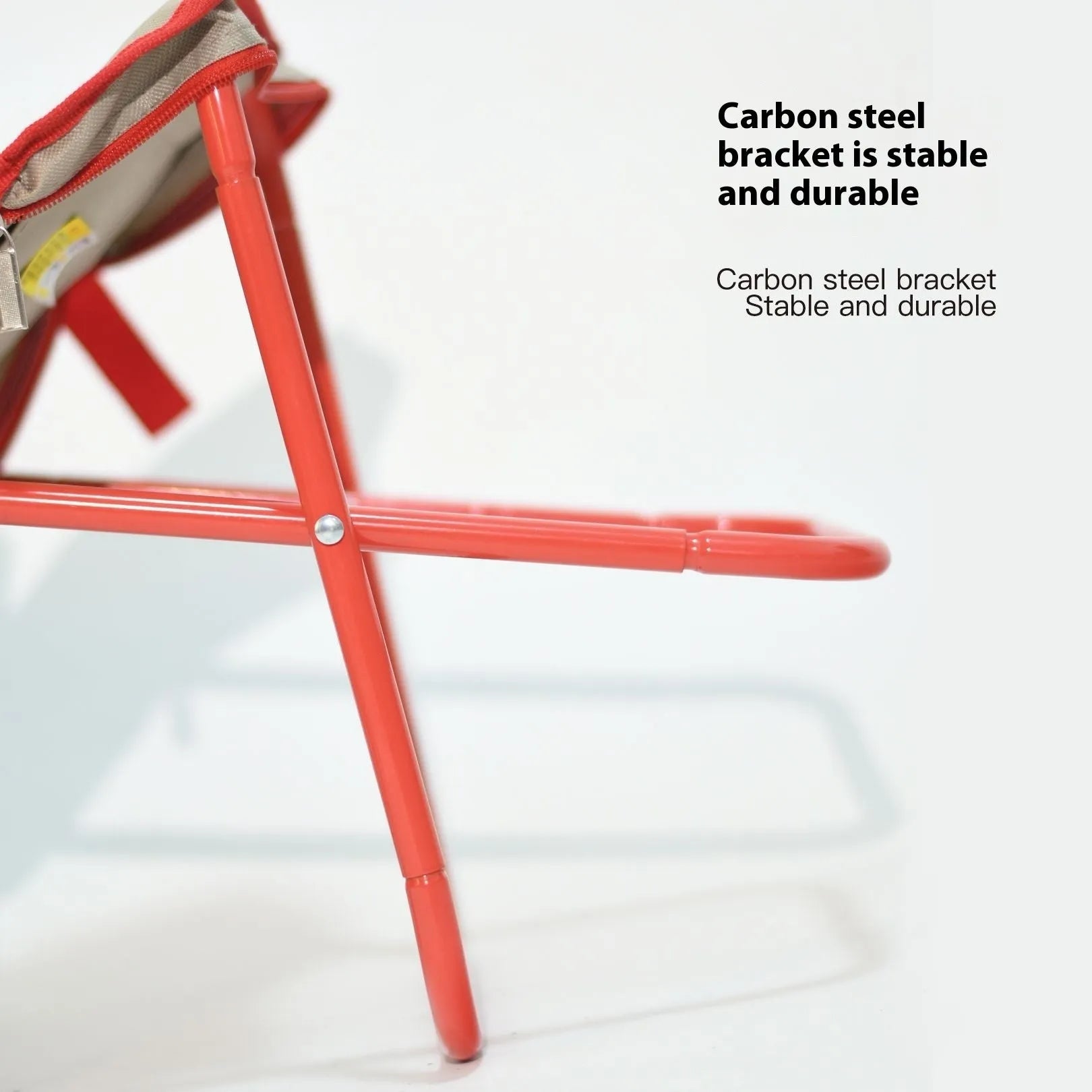 Outdoor foldable camp chair stool in Oxford cloth showing pencil box stool design and colour options
