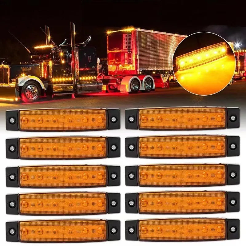 Trailer side marker light with SMD LED in choice of five colours for vehicle modification