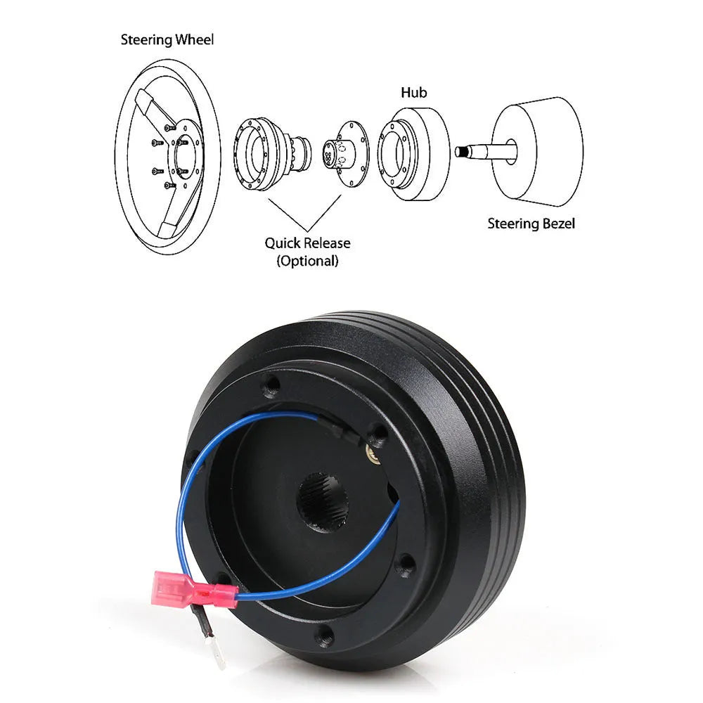 Black steering wheel base fitting for Honda Civic EK130H and EG110H modification