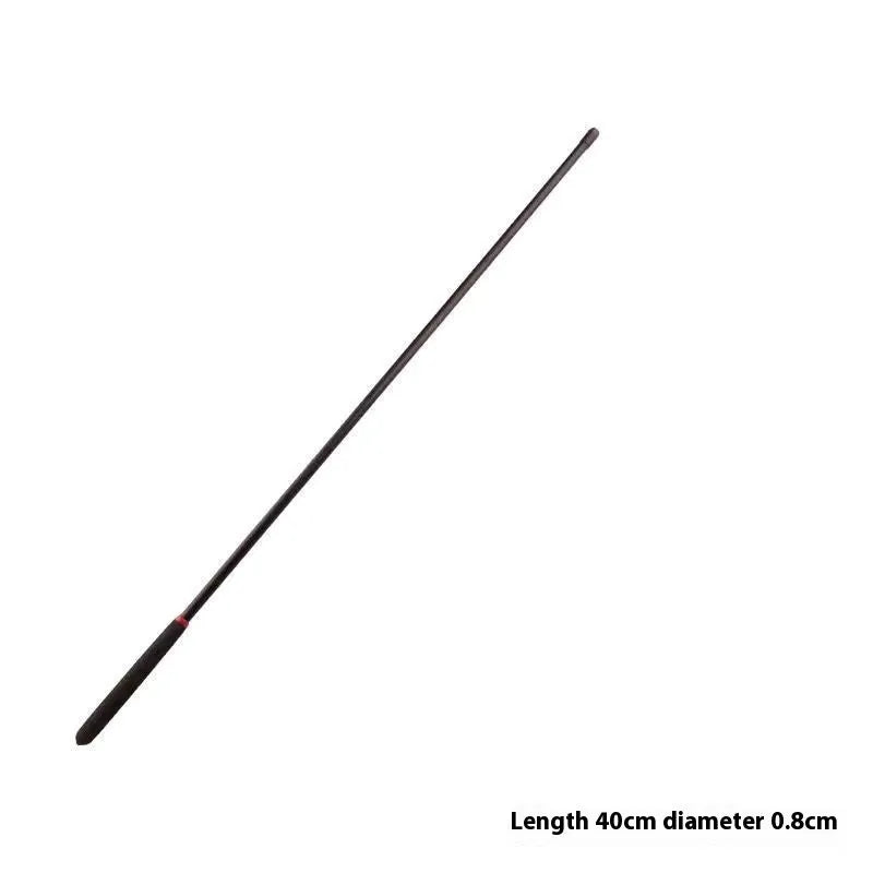 A 10cm long solid resin pointer for fabric marking with measuring tape and tailor's chalk.