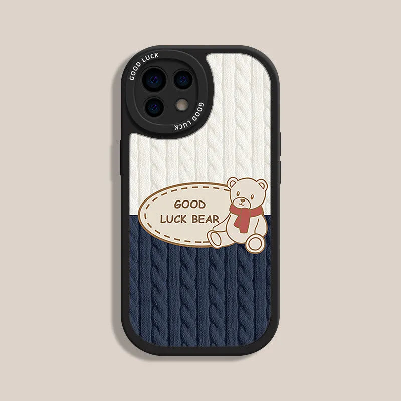 Xiaopandun all-inclusive TPU mobile phone case for iPhone XR in Bears Pocket Black
