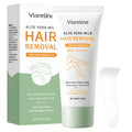 Aloe vera moisturising hair removal cream in a 60g tube with green label