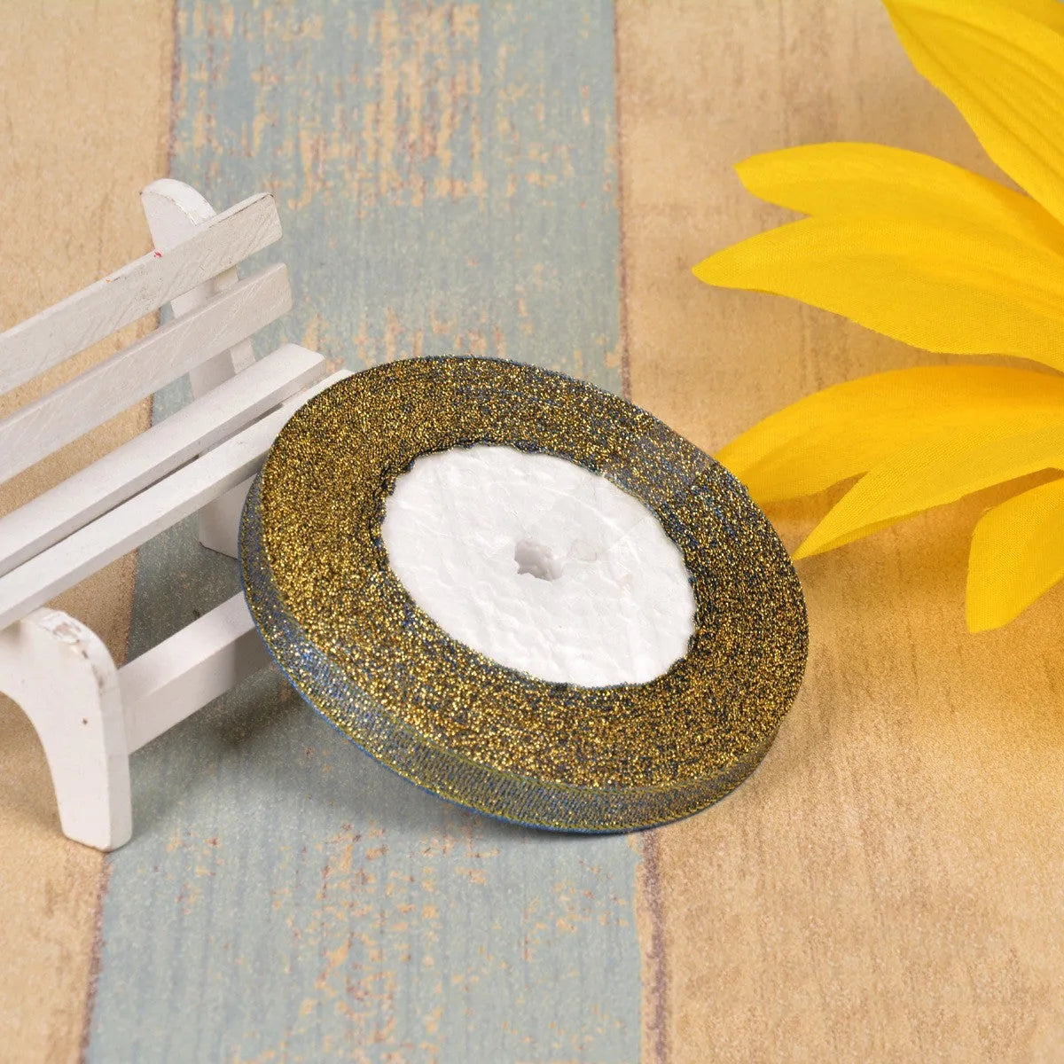 3 points width polyester decorative ribbon with green onion belt texture in multiple colour options