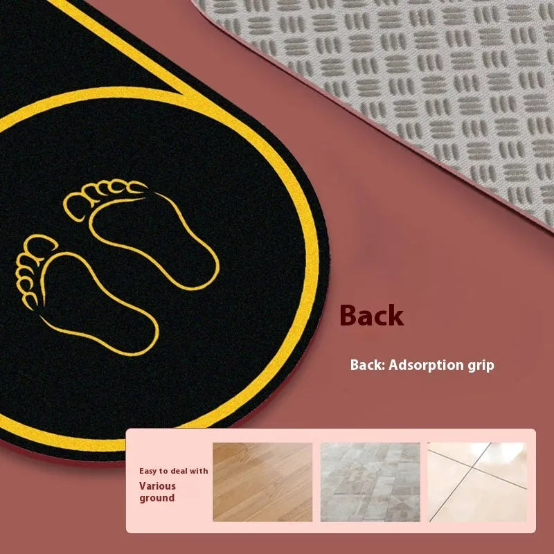 Faux leather yoga mat in black or pink with 6mm thickness shown in three size options