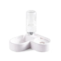 White pet water fountain with 4-litre capacity bowl and food-grade plastic construction.